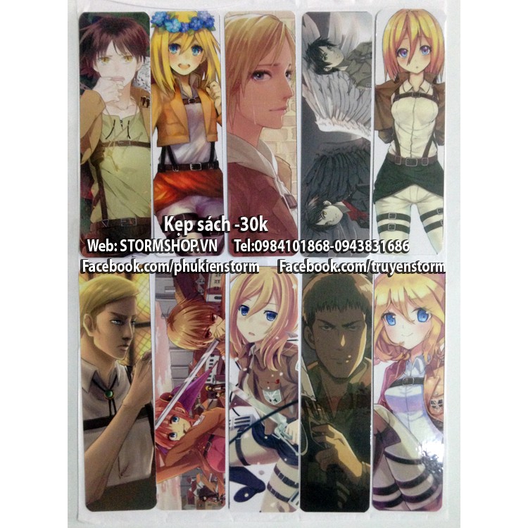 Book Mark Attack on titan -30k