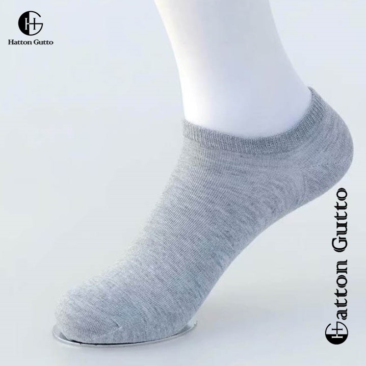 Tất vớ Hatton Gutto thể thao cổ thấp màu đơn giản thoáng khí thời trang cho nam