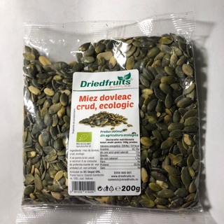 HẠT BÍ HỮU CƠ TÁCH VỎ DRIEDFRUITS SUPPLIER (200g) - Organic Pumpkin Seed
