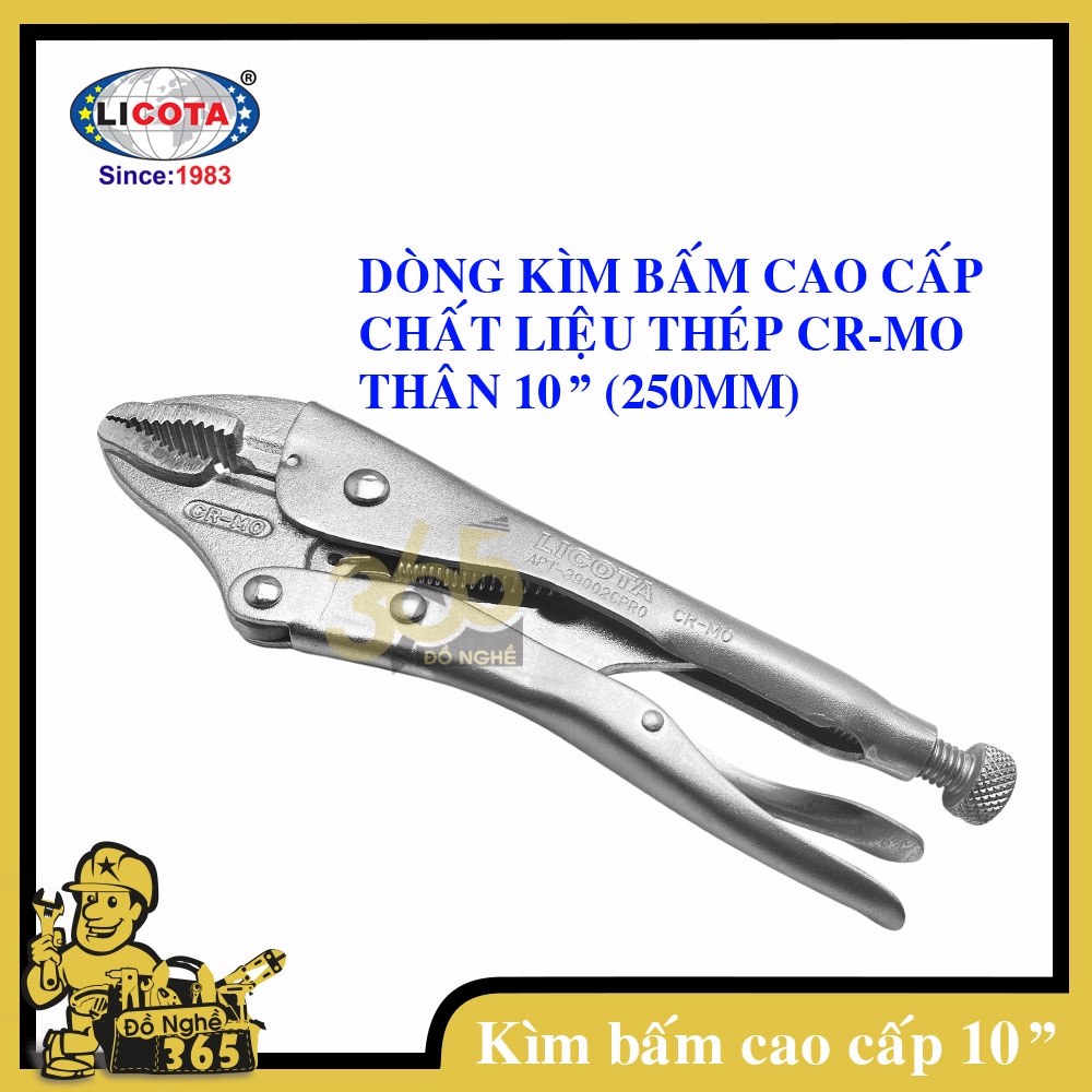 Kìm bấm chết xi trắng Cao cấp LICOTA 10" (250mm)