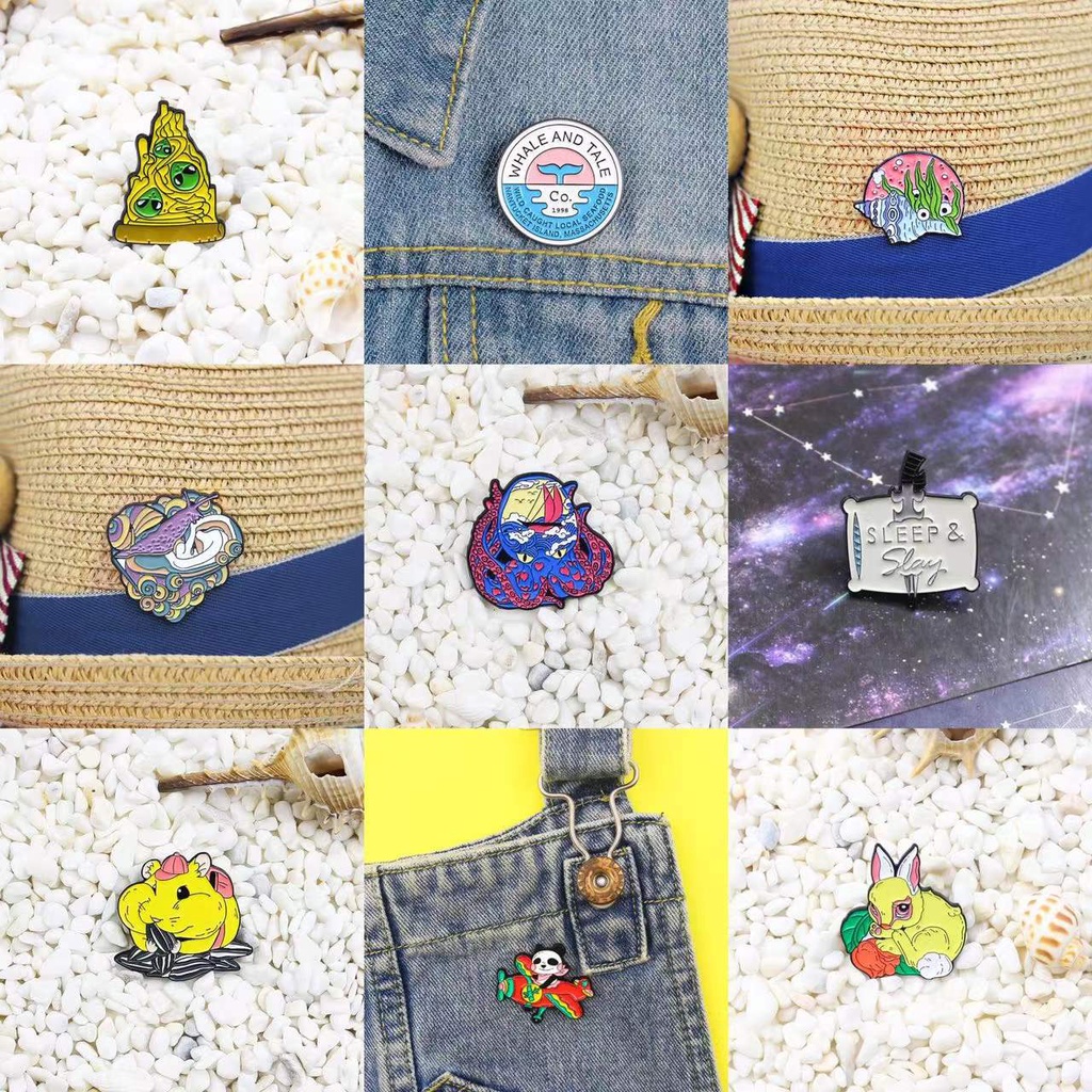 Ghim Cài Áo Hình Cá Mập Hoạt Hình Dễ Thương