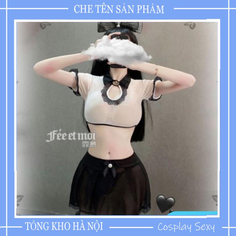 Cosplay Nữ Sinh Sexy - Bộ Đồ Ngủ Cosplay Học Sinh Nữ Gợi Cảm - Mã NS002 (không tất) | BigBuy360 - bigbuy360.vn