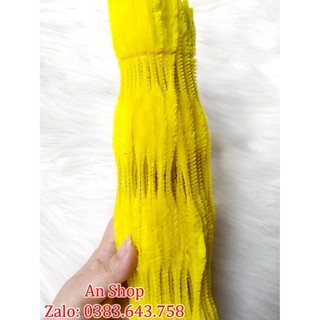 [XẢ KHO] 10 Bó Kẽm Nhung Phồng Màu Vàng Làm Nụ Tầm Xuân (1 Bó 95-100 Sợi Dài 30cm)
