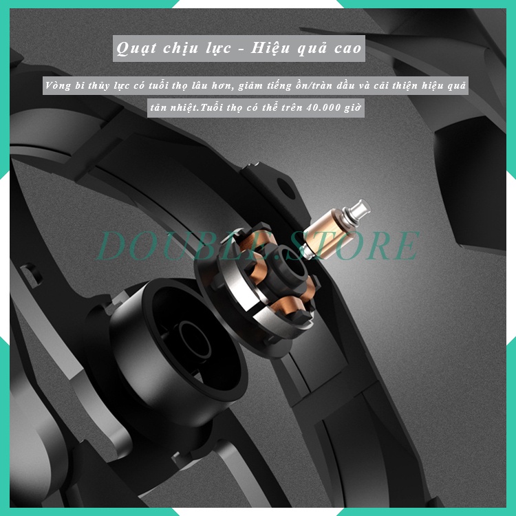 Fan Case Quạt Tản Nhiệt ZESSIO ZA-120 Cao Cấp Chính Hãng