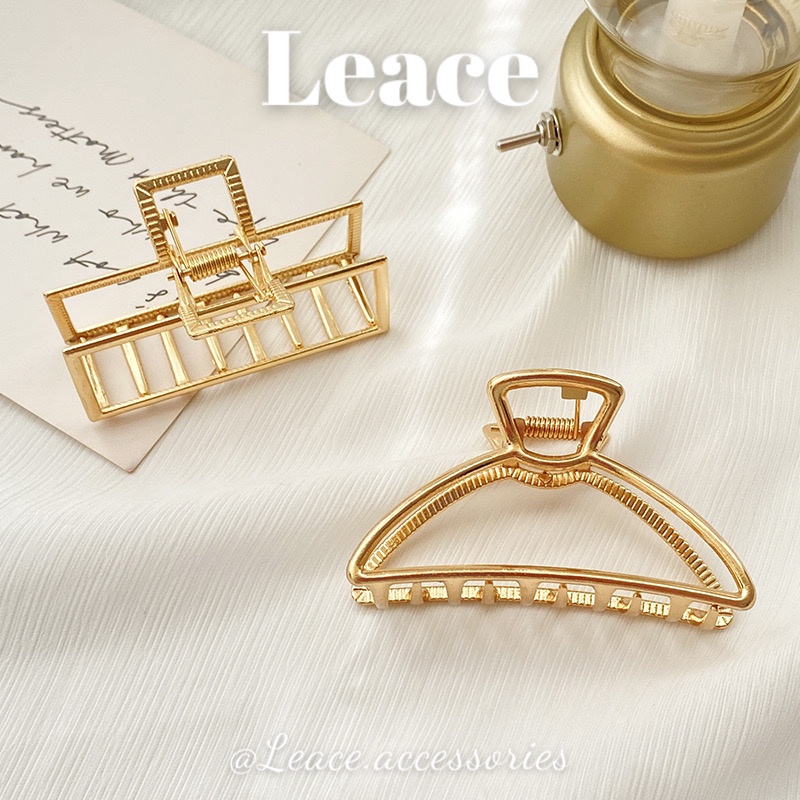 Kẹp tóc, cặp tóc càng cua kim loại phong cách Hàn Quốc HDC014-019 Leace.accessories
