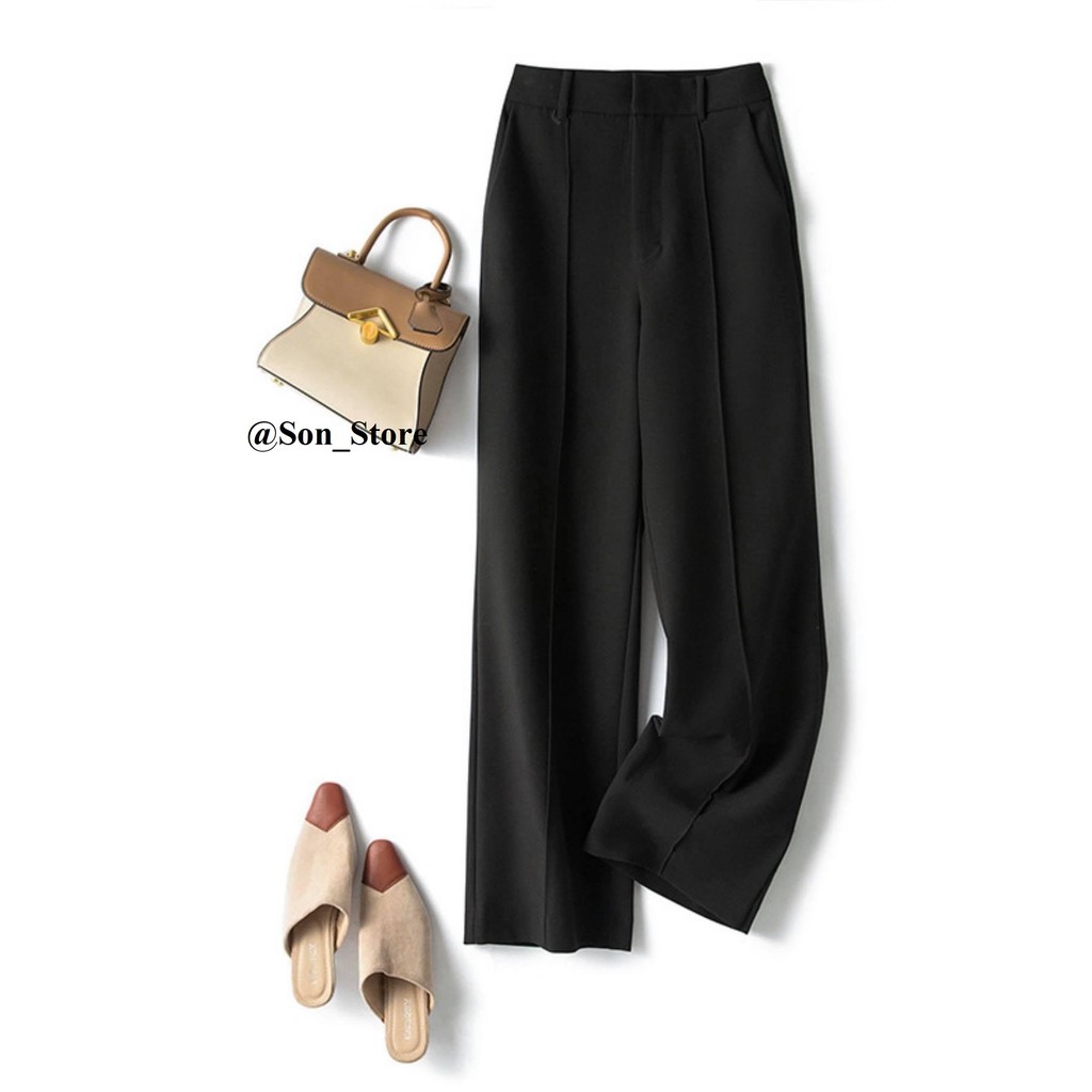 Quần ống rộng culottes xuông dài 100cm