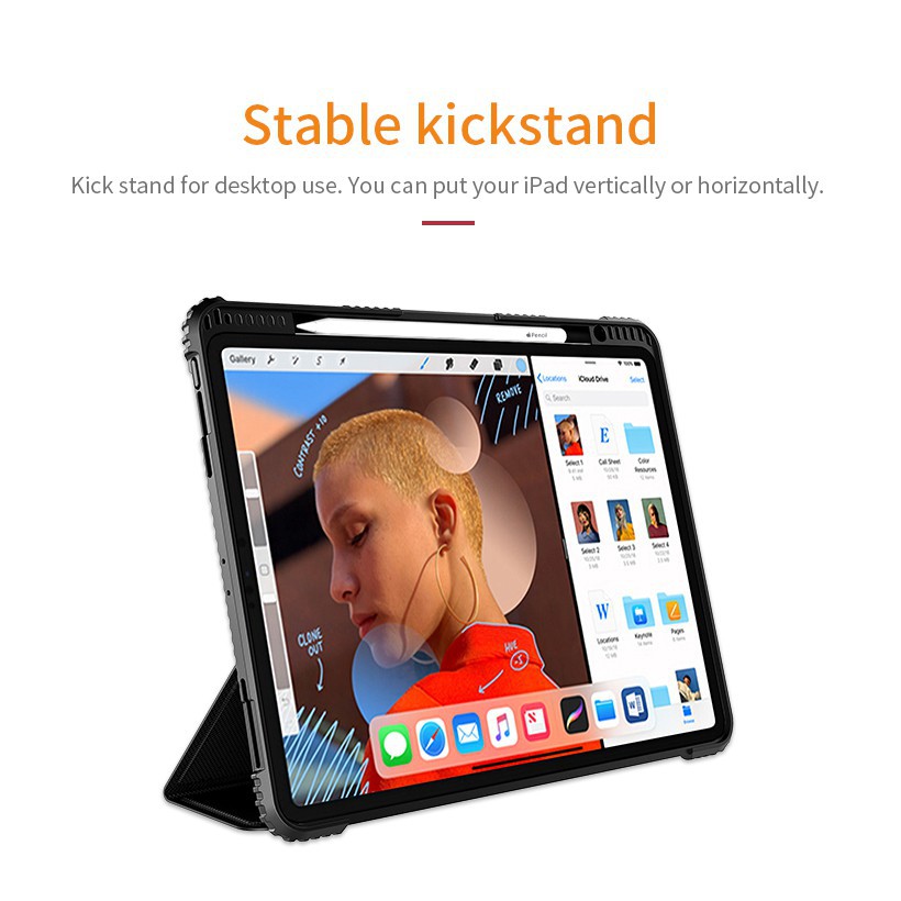 BAO DA IPAD PRO 12.9 2018 NILLKIN BUMPER CHỐNG SỐC CHÍNH HÃNG [NEW SALEOFF] | BigBuy360 - bigbuy360.vn