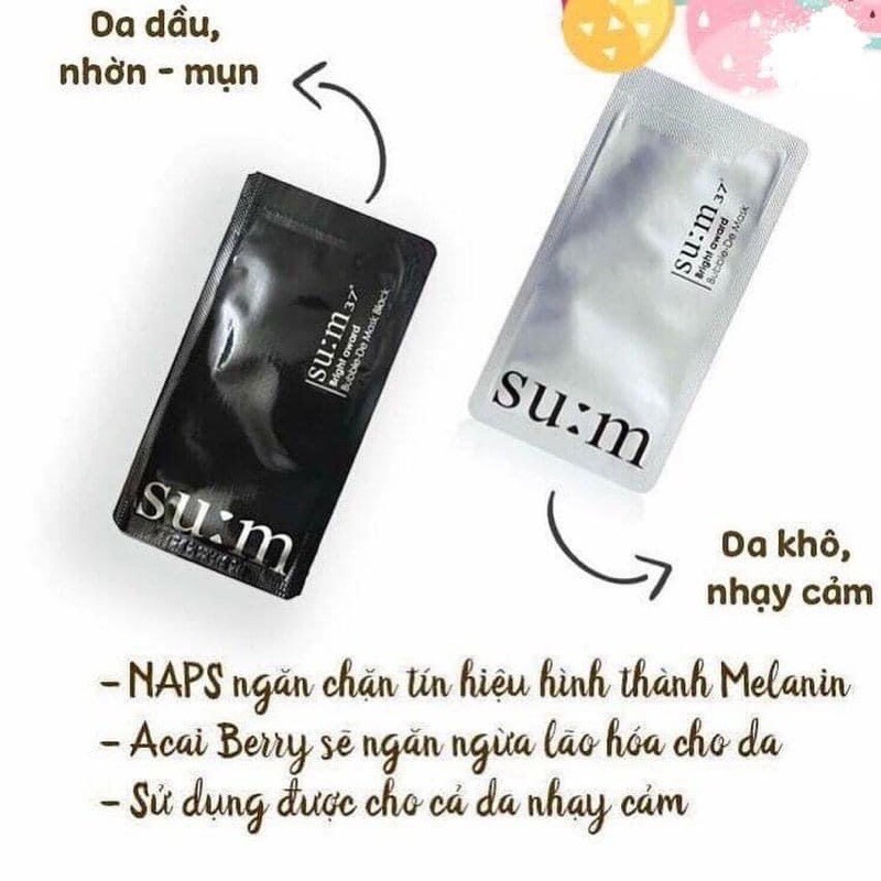 MASK SUM SỦI BỌT THẢI ĐỘC GIẢM MỤN