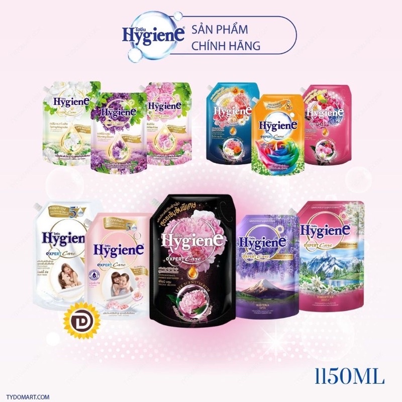 Nước xả vải Hygiene đậm đặc túi Thái Lan 1150ml