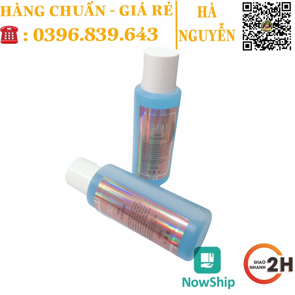 Nước Lau gel B281 200ml - Cồn Thơm Lau Gel B281