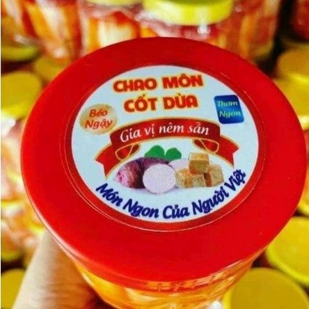 50k hủ 600gr Chao Môn Cốt Dừa béo