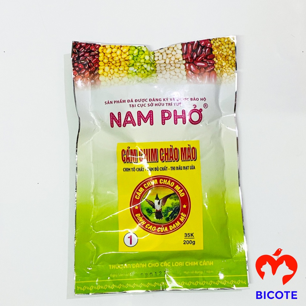 Cám chim chào mào số 1 Nam Phở đóng gói cao cấp loại 200g