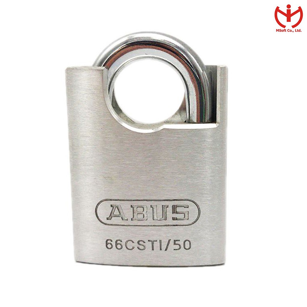 [Hỏa tốc HCM] Ổ khóa ABUS 66CSTI/50 Titalium Rộng 50mm Có Vai Chống Cắt - MSOFT