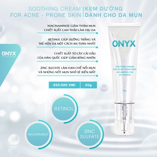KEM DƯỠNG DÀNH CHO DA MỤN ONYX