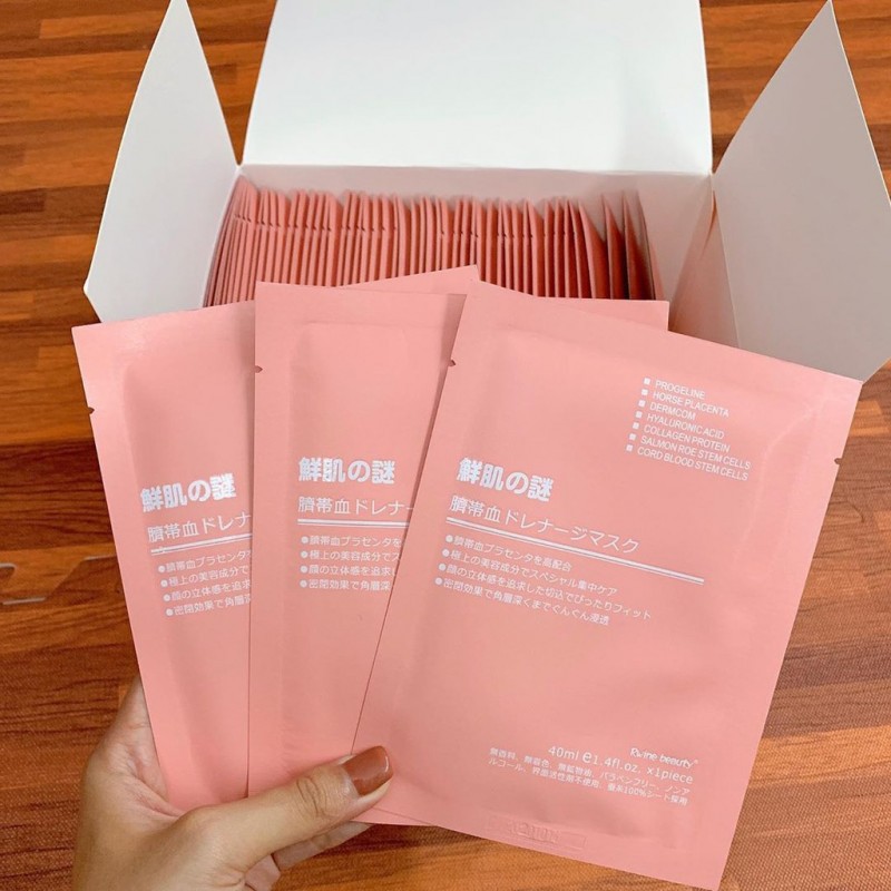 Mặt nạ nhau thai Nhật Bản Rwine Beauty Stem Cell Placenta Mask