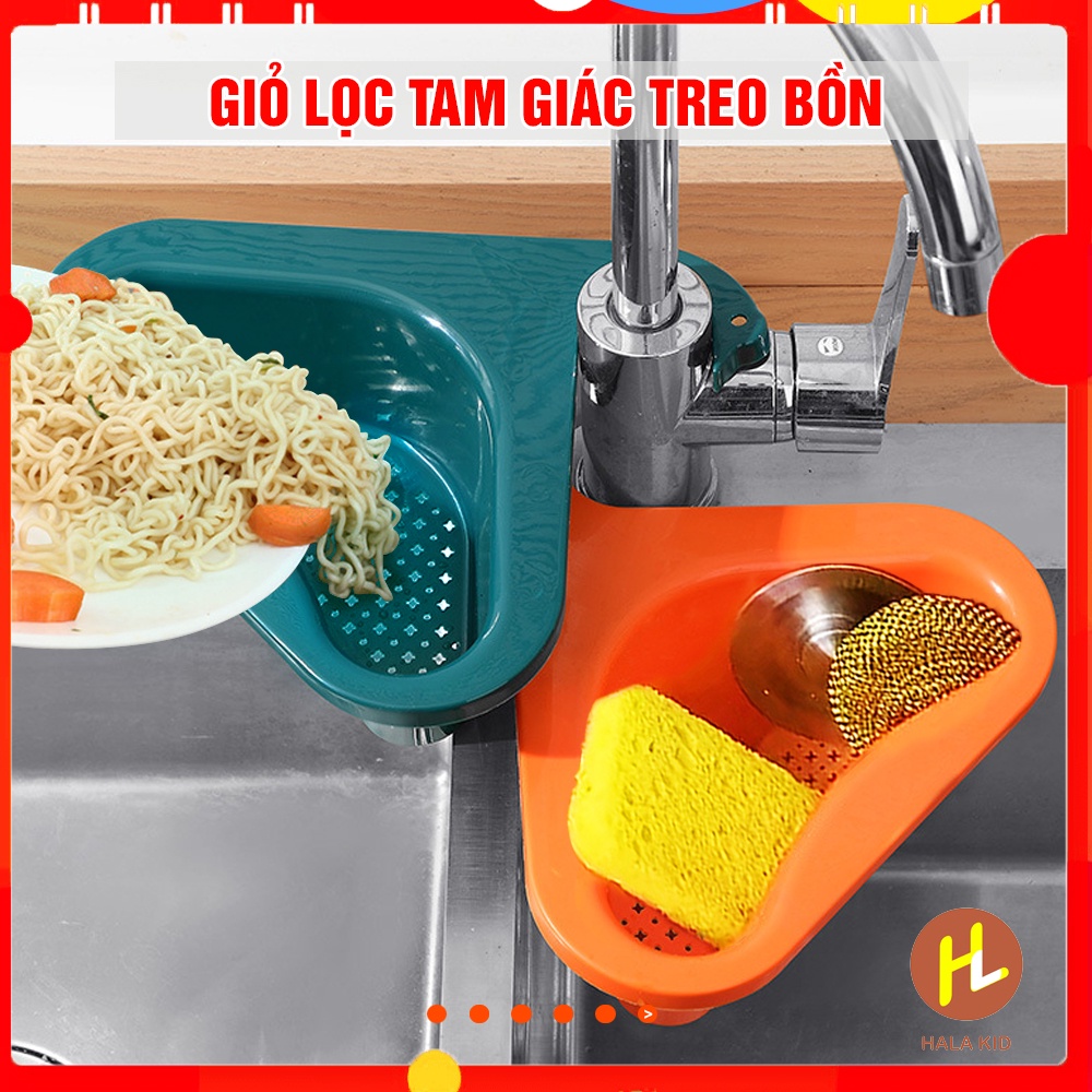 Giỏ lọc TAM GIÁC treo bồn đa năng tiện lợi ( Loại dày) - nhiều mẫu