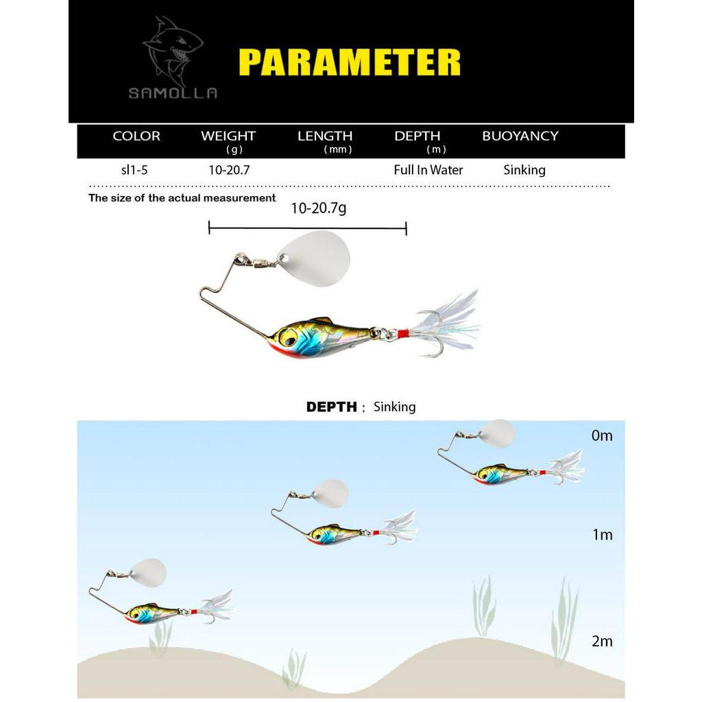 Mồi Câu Cá Rung Động 10-20.7g Cao Cấp Tiện Dụng