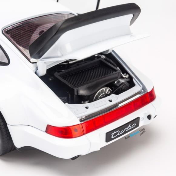 Mô hình xe Porsche 964 Turbo 1:18 Welly White