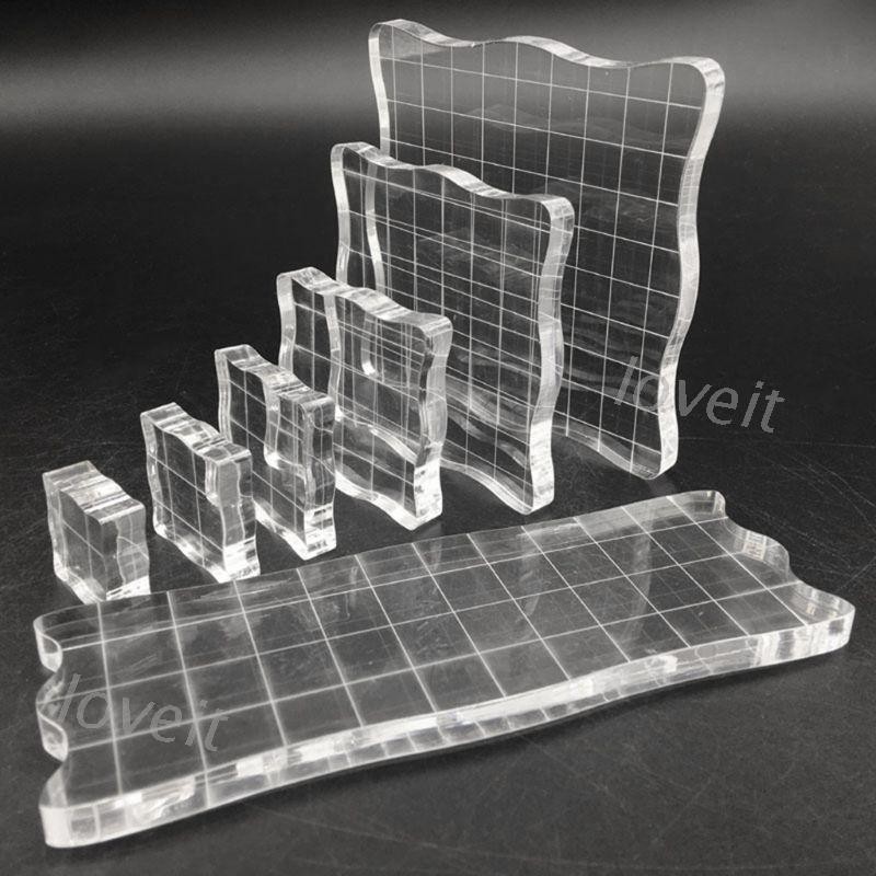 Set 7 Con Dấu Trong Suốt Bằng Acrylic Làm Đồ Thủ Công