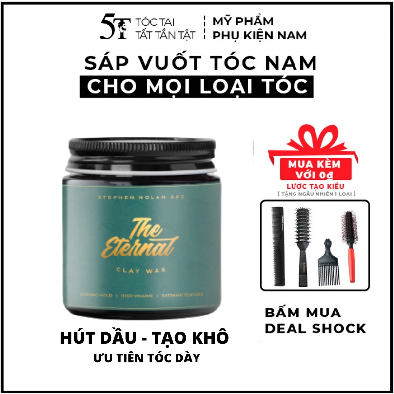 Sáp vuốt tóc nam Stephen Nolan 603 Giữ nếp bền đẹp kiềm dầu tốt- First Time The Second The Eternal Dark Time