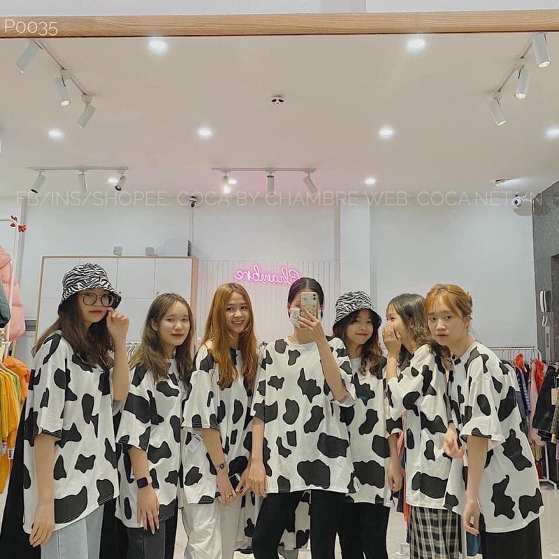 Áo Phông Nam Nữ Họa Tiết Bò Sữa Dáng Rộng - Áo Thun Freesize Unisex Cá Tính thêm trẻ trung, năng động SO27 | BigBuy360 - bigbuy360.vn