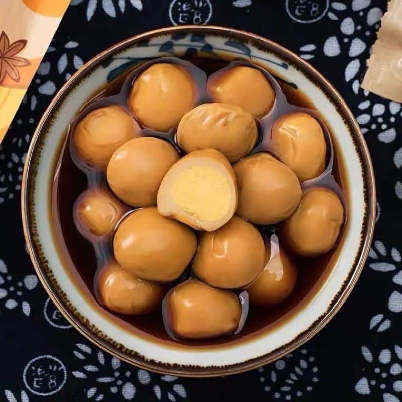 TRỨNG CÚT NGÂM XÌ DẦU ĂN LIỀN 1 VỈ 3 TRỨNG - Lùn Con Food