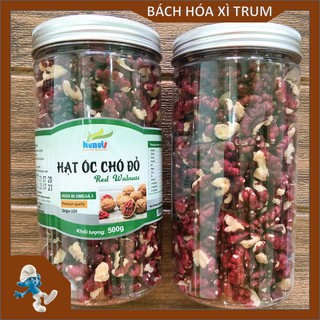 Hạt dinh dưỡng óc chó đỏ mỹ đã tách vỏ, đã sấy, ăn liền, không tẩm ướp, không chất bảo quản - Hộp 500g