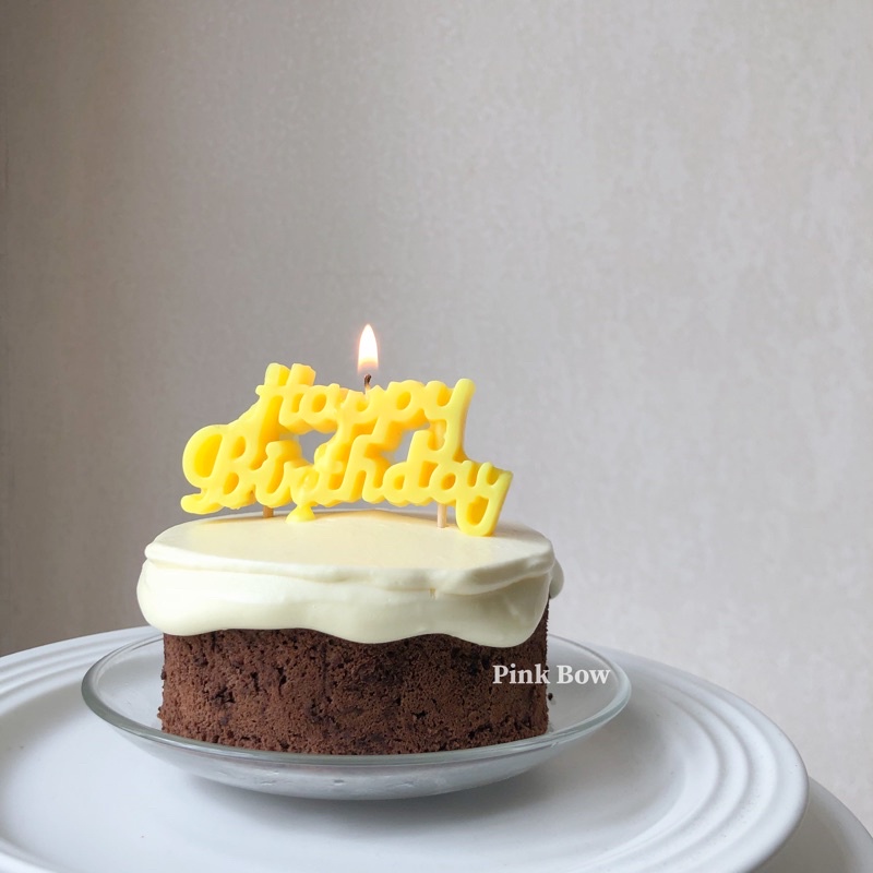 Nến sinh nhật chữ HAPPY BIRTHDAY nối liền đủ màu sắc