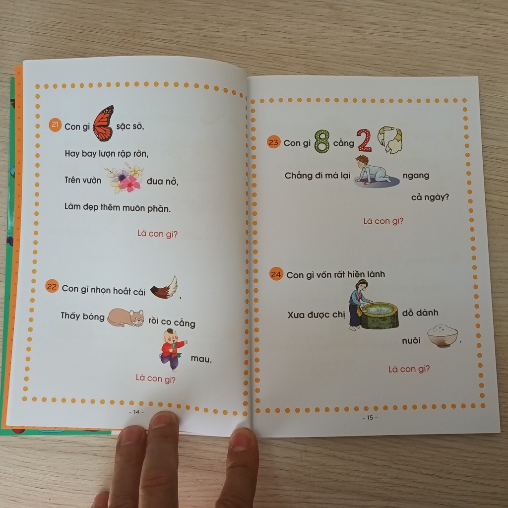 Sách - Câu Đố tư duy hình ảnh cho bé tập nói, tập đọc