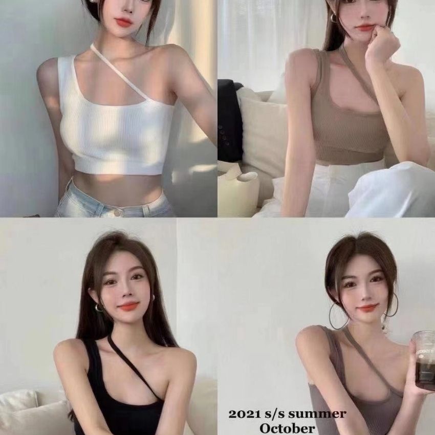 Áo Bra Nữ Dây Vai Chéo Gân Tăm Có Mút Ngực Phong cách Trẻ Trung Hiện Đại Mẫu Mới Hot Trend B834