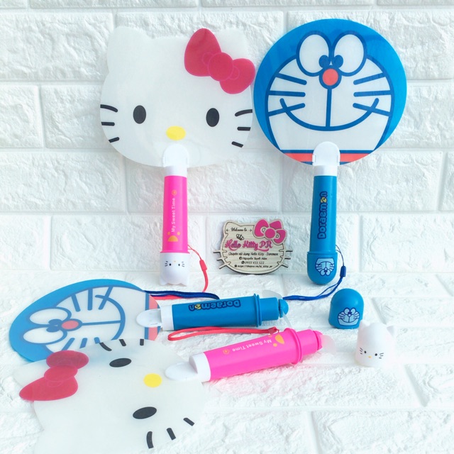 QUẠT 2in1 HELLO KITTY & DOREMON DORAEMON