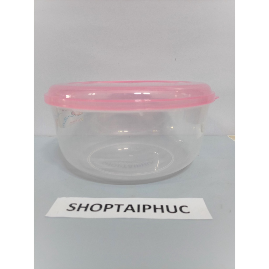 Hộp nhựa tròn đựng thức ăn - TÂN LẬP THÀNH - loại dày đủ size giao màu ngẫu nhiên