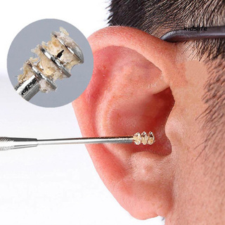 (Hàng Mới Về) Dụng Cụ Lấy Ráy Tai Hai Đầu Bằng Thép Không Gỉ Cho Trẻ Em