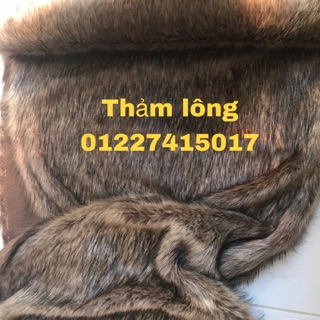 Thảm lông chụp ảnh - nâu sợi đen
