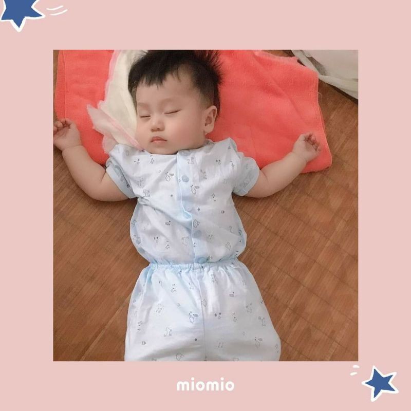 Hàng sơ sinh hãng Miomio size 3M-12M(cộc tay + dài tay)