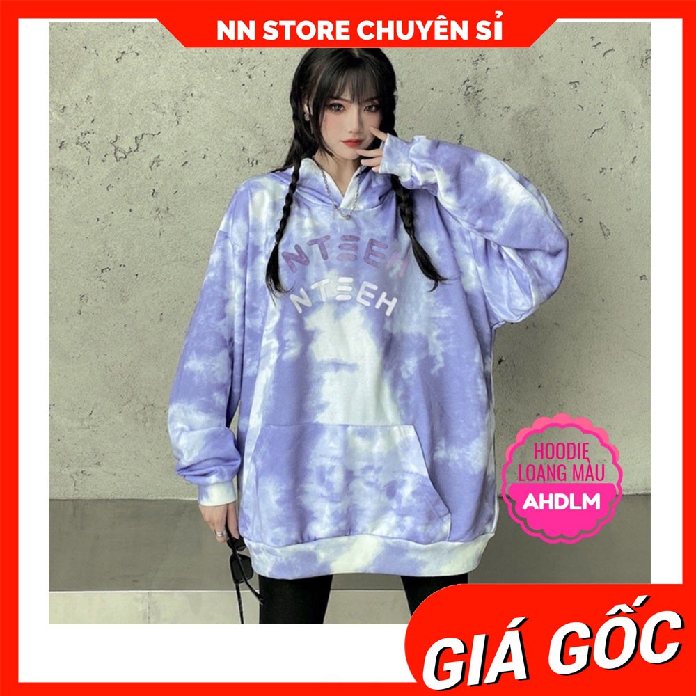 ÁO HOODIE NỈ LOANG MÀU CỰC CHẤT ⚡ẢNH THẬT⚡ ÁO NỈ CHUI