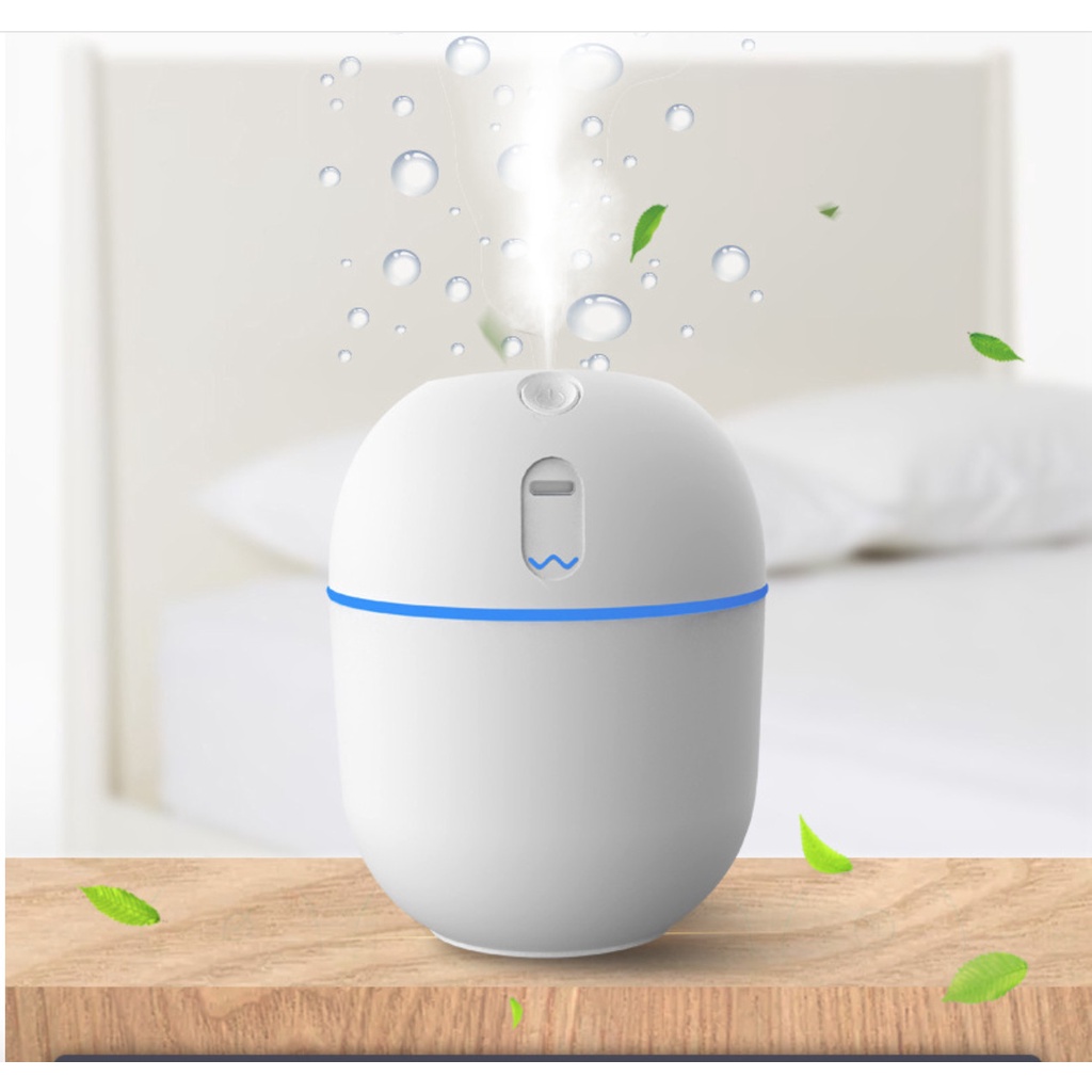 Máy Xông Tinh Dầu Mini Humidifier 220ml Đuổi Muỗi &amp; Côn Trùng Phun SươngTạo Ẩm Tỏa Hương Cho Phòng Ngủ Và Trên Xe Hơi