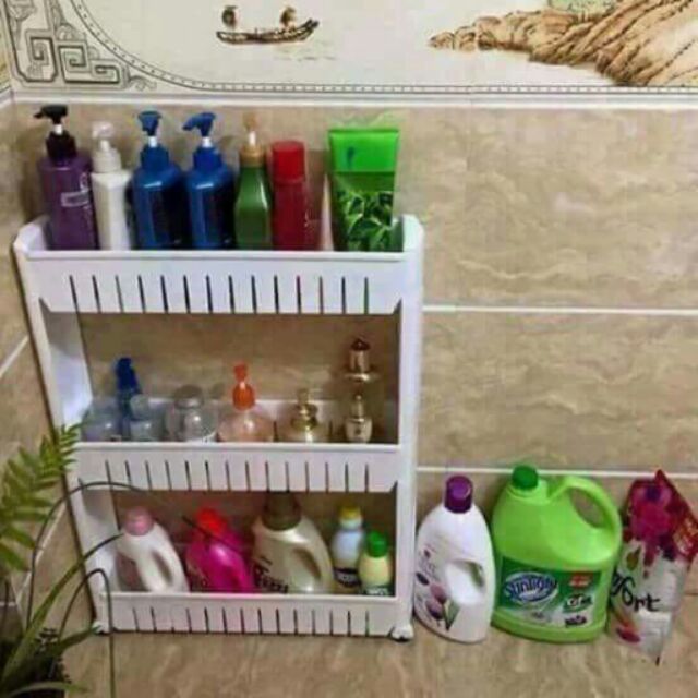 Kệ 3 tầng có bánh xe
