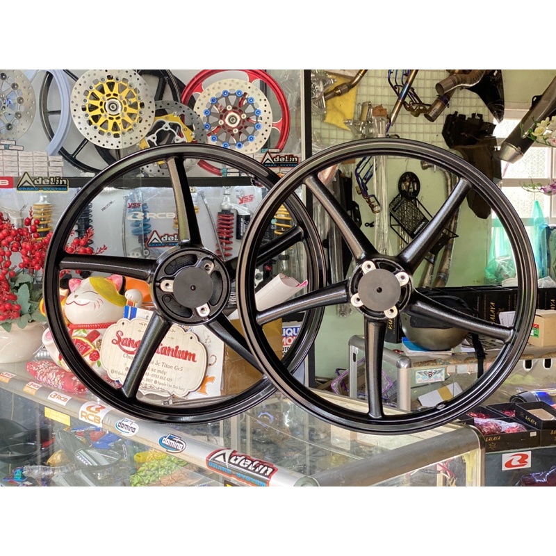 Mâm 5 cây cho sonic satria raider fi gắn như zin có đen bóng 1.6 1.6