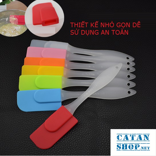 CÂY VÉT BỘT SILICON,MUỖNG PHẾT KEM ,DỤNG CỤ TRỘN BỘT, CÂY QUÉT BỘT DẺO AN TOÀN - TRONG - GD372-QUETKEM-TRONG