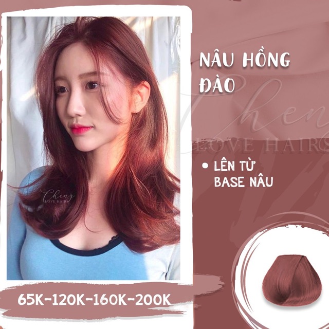 THUỐC NHUỘM TÓC NÂU HỒNG ĐÀO - Không tẩy | BigBuy360 - bigbuy360.vn