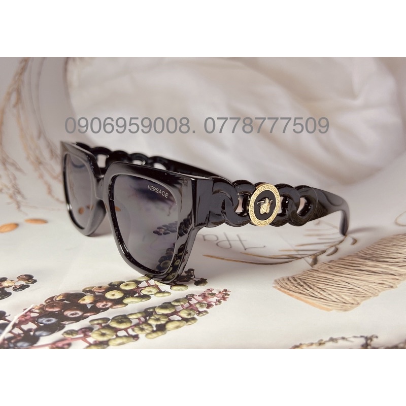 Kính Hiệu Vuông Màu Đen VS Hot Mới 2022 MẮT KÍNH RÂM NAM NỮ VERSACE CAO CẤP CHỐNG UV400 HOT TREND