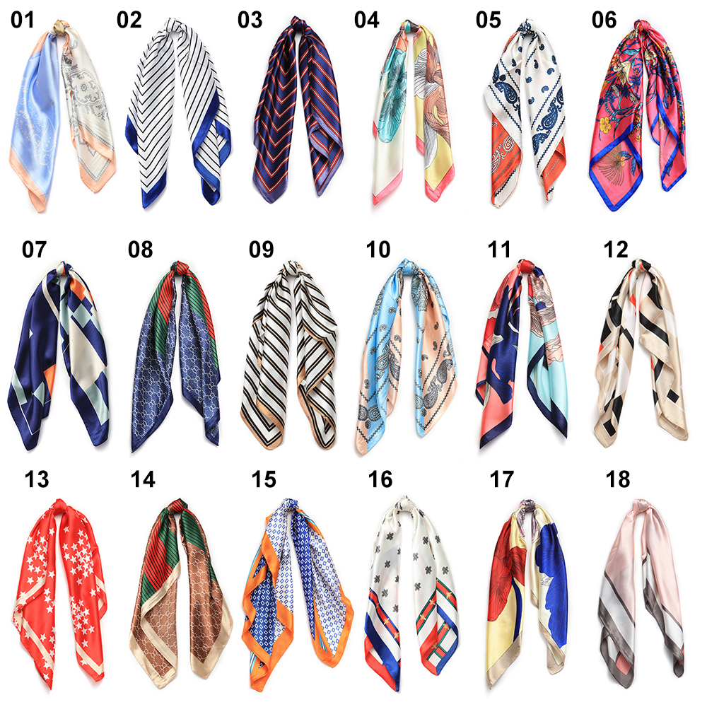 Khăn quàng cổ buộc tóc phong cách Bohemia họa tiết hoa hợp thời trang cho nữ