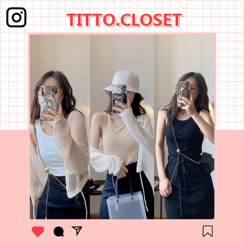 Áo Croptop Ba Lỗ Trơn Basic Thun Bozip - Ảnh Thật - Titto Closet