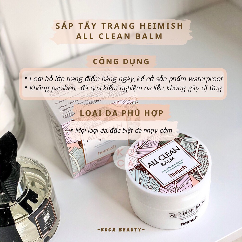 [HEIMISH ALL CLEAN BALM | Sáp Tẩy Trang Heimish