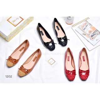 [Form lớn giảm 1 size] Giày búp bê mũi vuông HANULA 1202