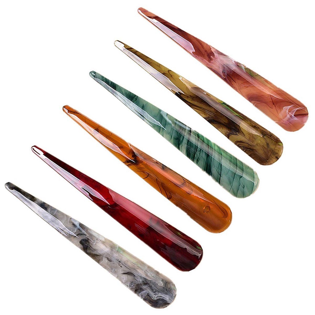 CACTU Kẹp Tóc Cá Sấu Lớn Bằng Acrylic Cho Salon