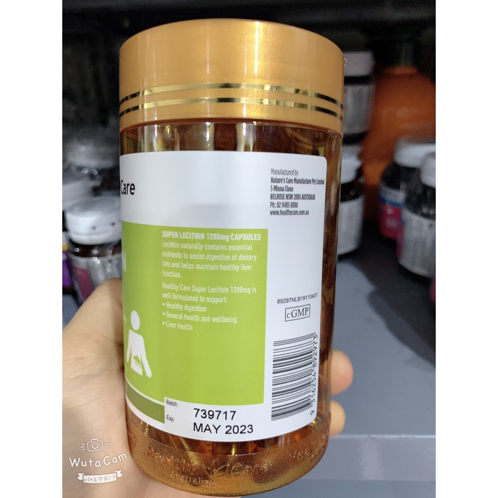 Tinh chất Mầm đậu nành, mầm đậu nành Lecithin Healthy Care 100 viên,