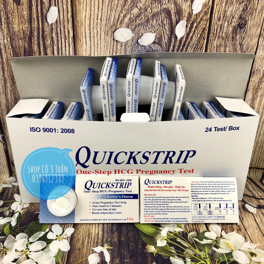 24 Que Thử Thai QuickStrip - Que Trường Phát