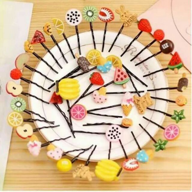 Kẹp tóc hoa quả